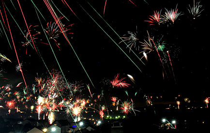 Feuerwerk über Drabenderhöhe